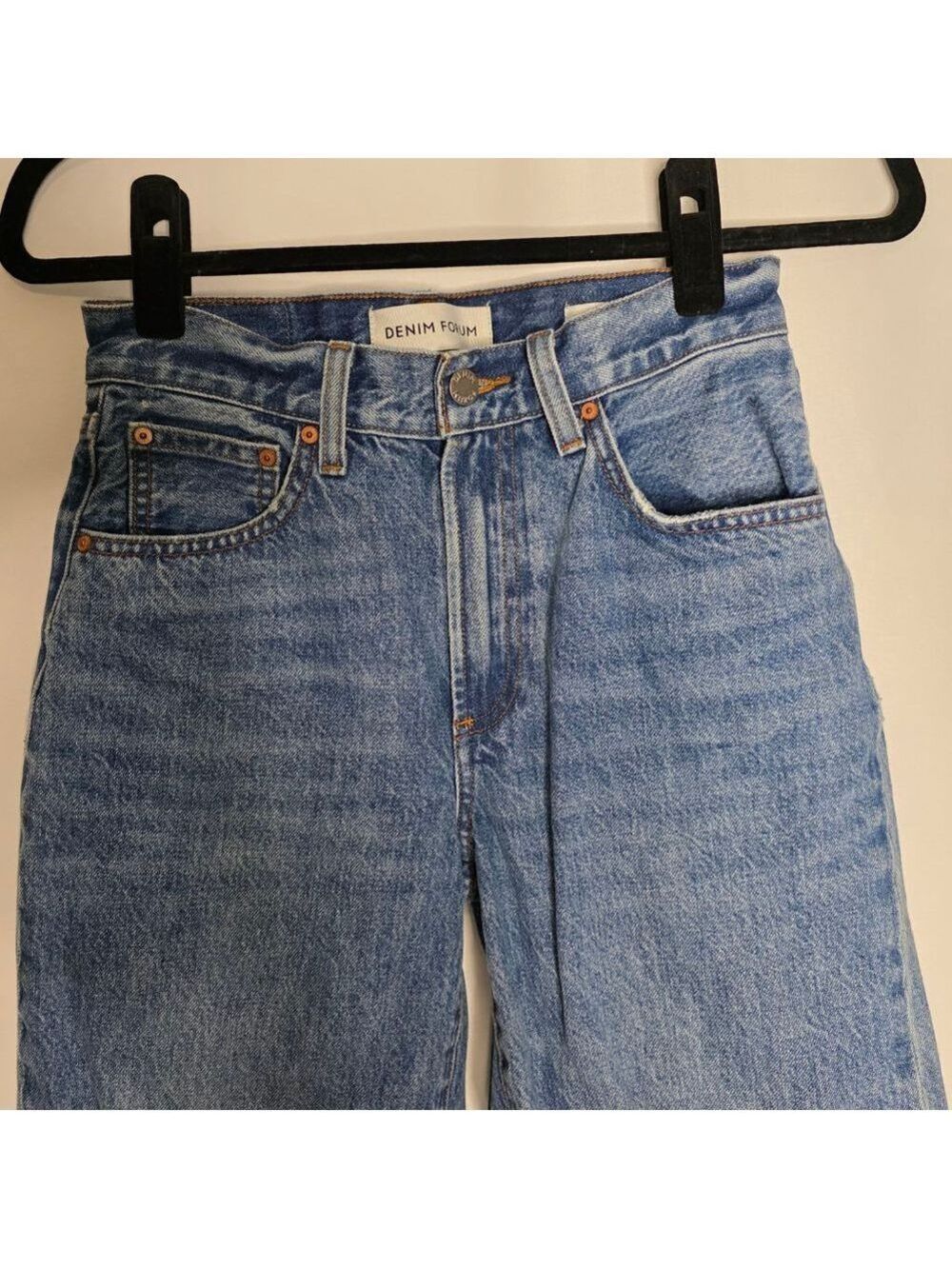 Women's Aritzia Denim Forum Blue High Rise Baggy Jeans Size 24 - Picture 2 of 7